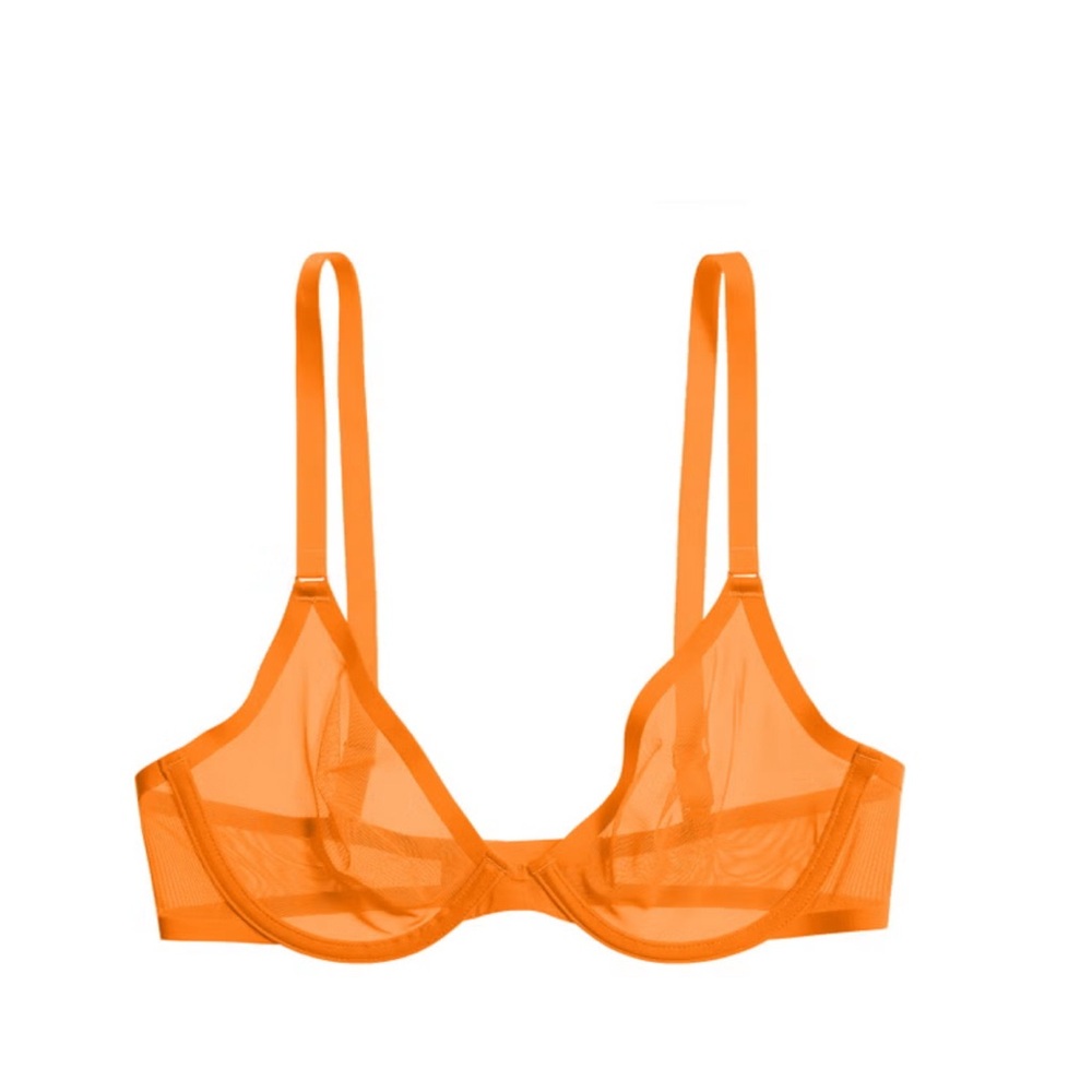 CUUP Mesh Plunge Bra in Glow